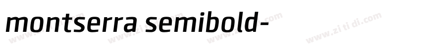 montserra semibold字体转换